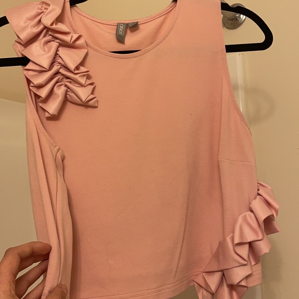 Pink crop top